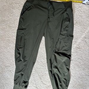 all in motion Olive Cargo Jogger Pants with Zip Pockets